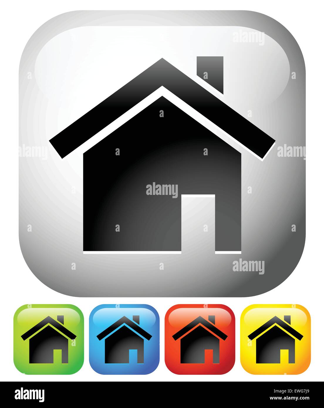 House icons. Home, house, residential building, homepage icons. Vector ...