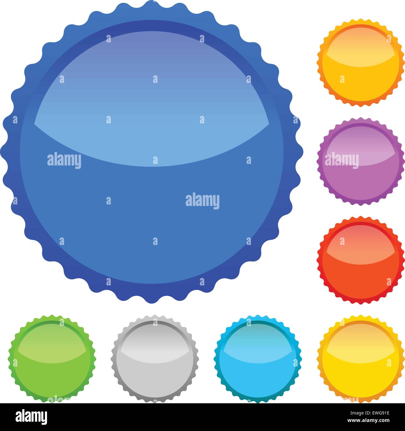 Colorful badges with blank space, vector Stock Vector Image & Art - Alamy