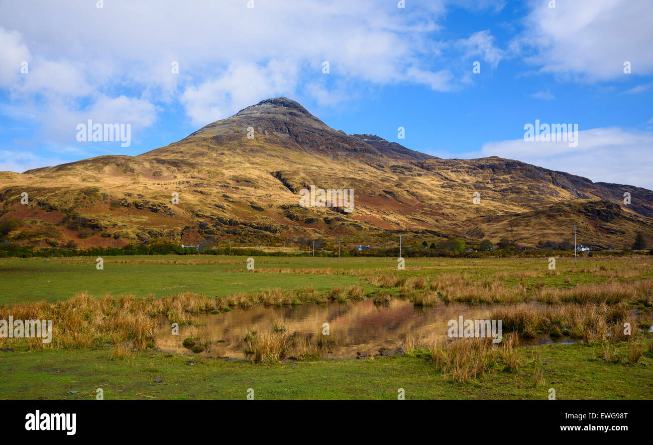 Hills around Lochbuie, Isle of Mull, Hebrides, Argyll and Bute, Scotland Stock Photo