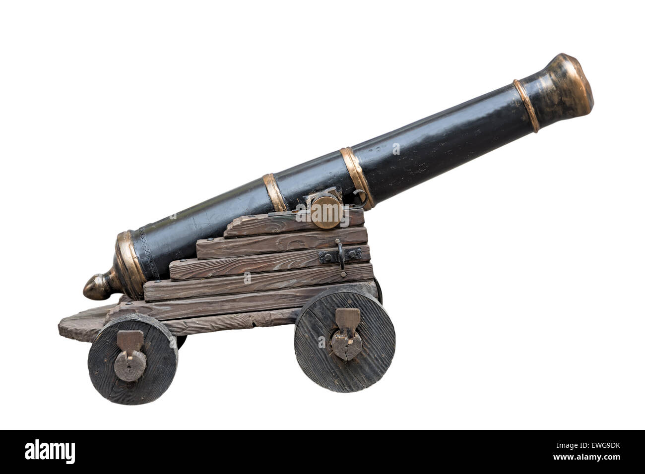 Old cannon black and white hi-res stock photography and images - Alamy