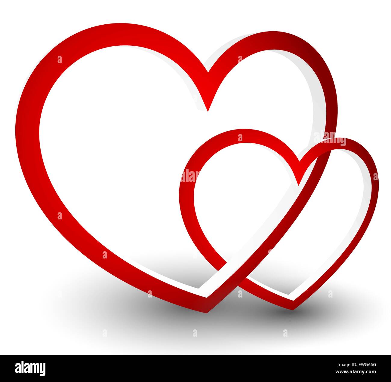 Vector graphics with red heart. Eps 10 Stock Vector Image & Art - Alamy