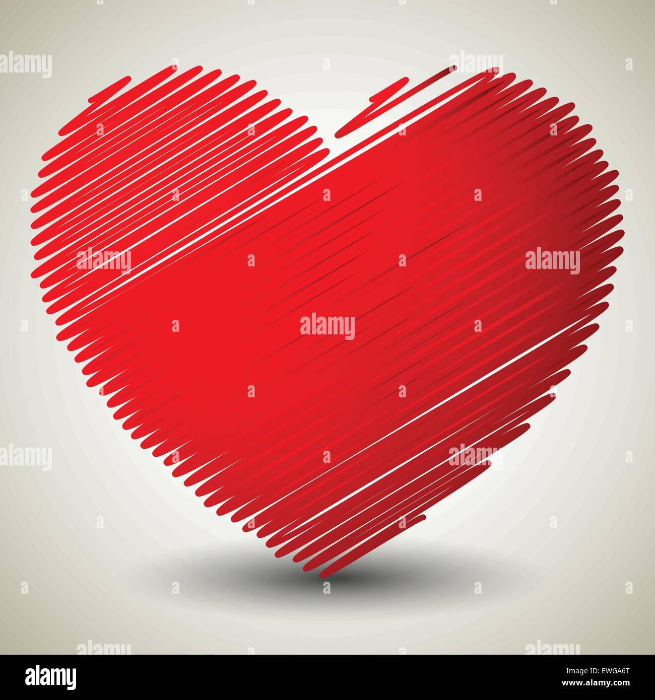 Vector graphics with red heart. Eps 10 Stock Vector Image & Art - Alamy