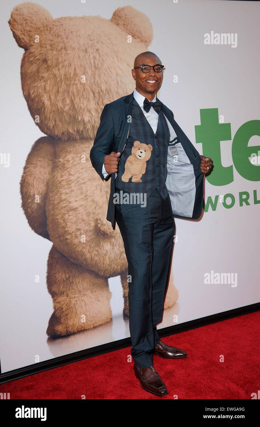 New York, NY, USA. 24th June, 2015. Caron Butler at arrivals for TED 2 ...