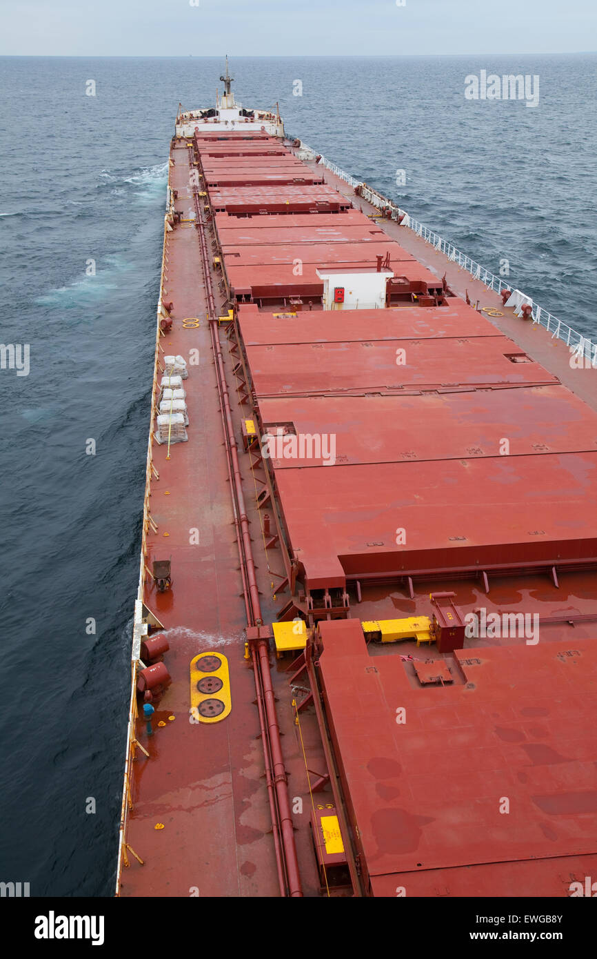 bulk laker ship underway Stock Photo