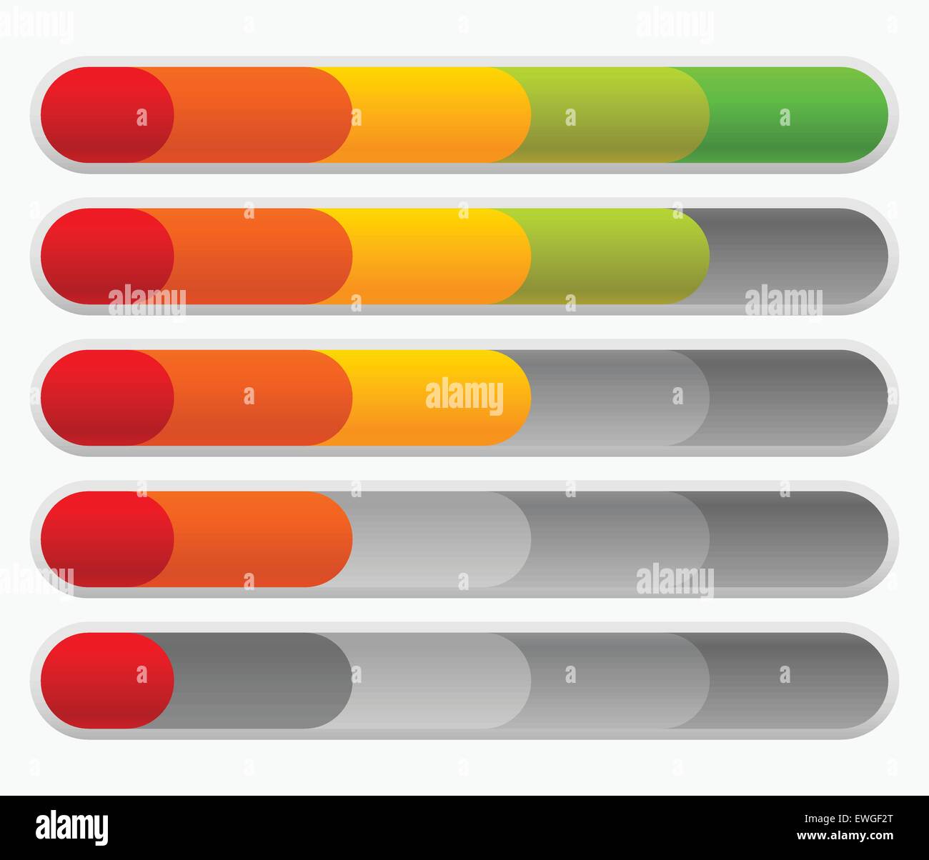 Horizontal progress loading bars red hi-res stock photography and ...