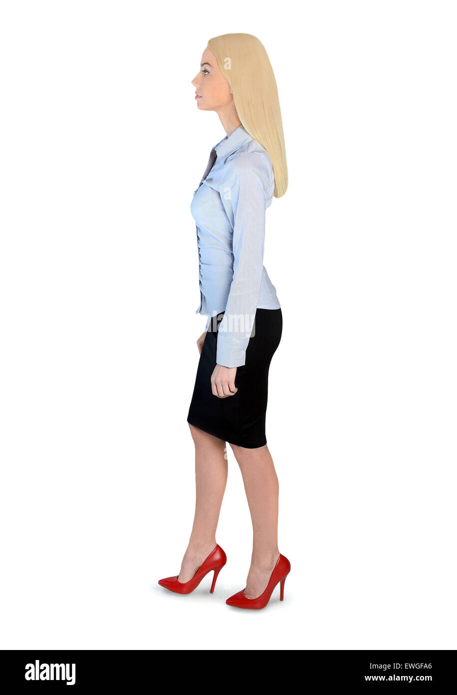 Isolated business woman Stock Photo - Alamy