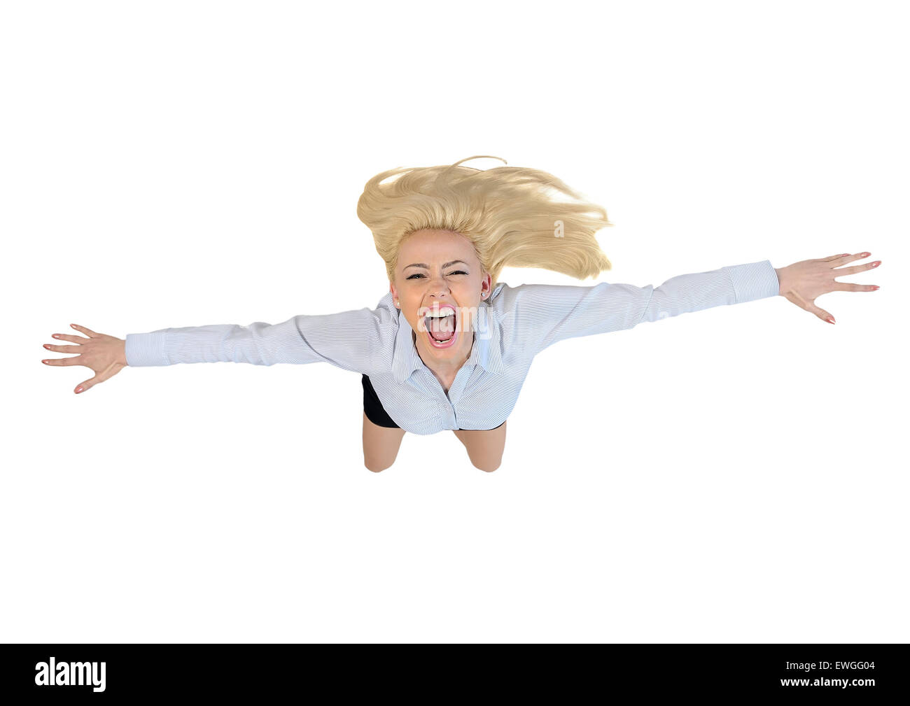 Isolated business woman Stock Photo - Alamy