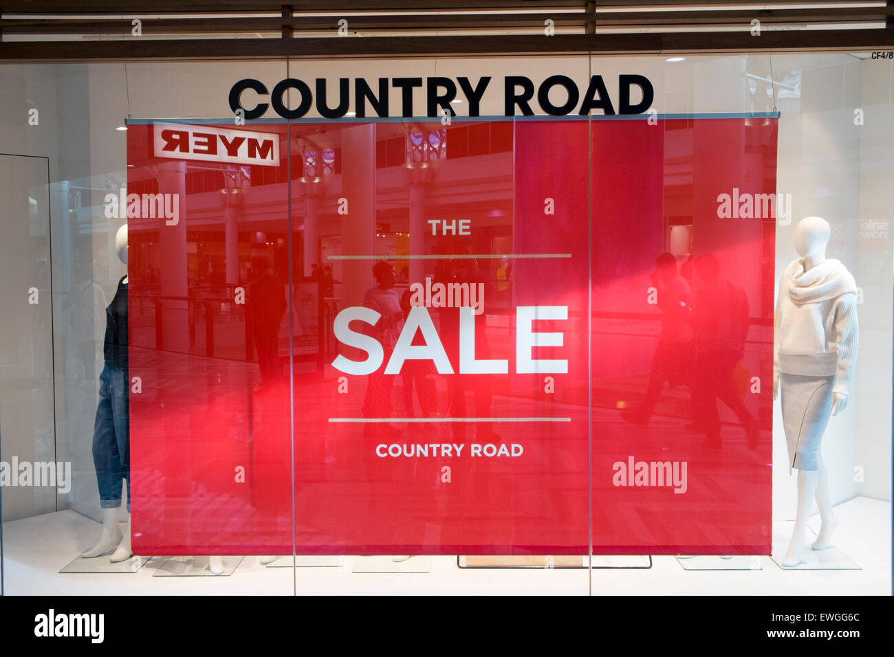 Country Road store with sale on, Canberra Centre, shopping mall centre