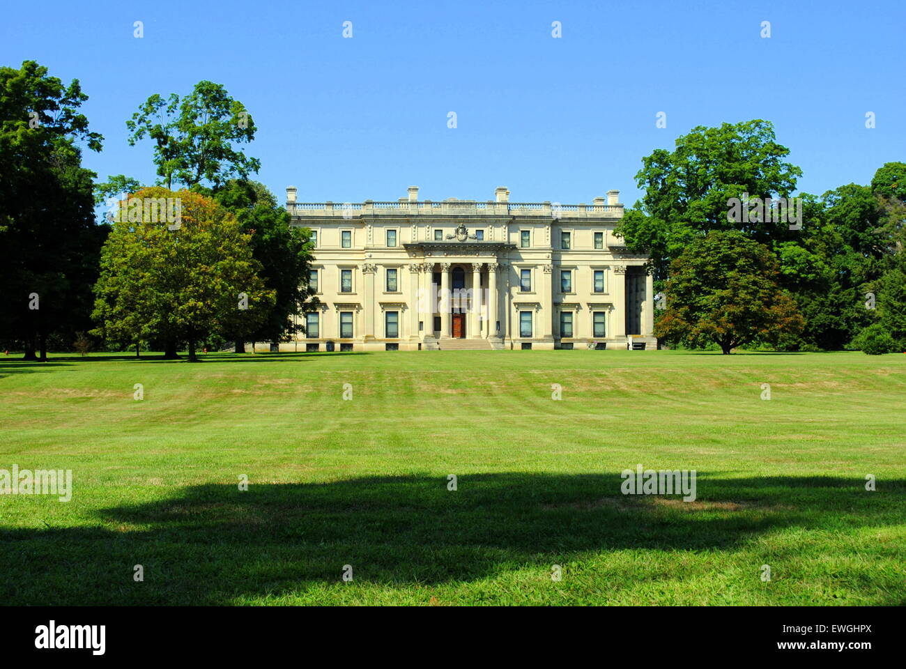 Vanderbilt Estate Mansion, Hyde Park NY Stock Photo