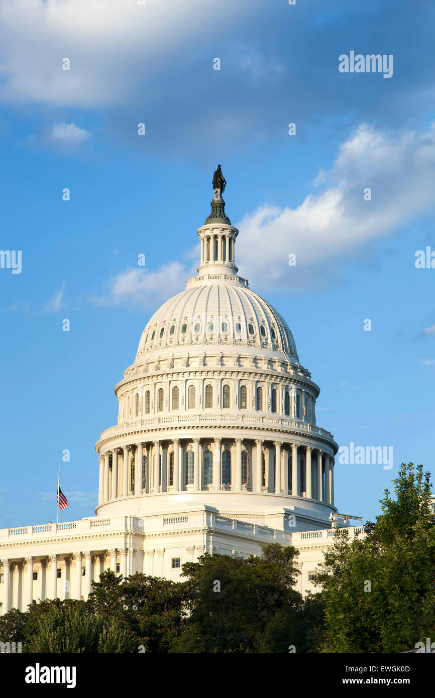 Dome of U.S. Capitol Building, Washington, DC USA Stock Photo