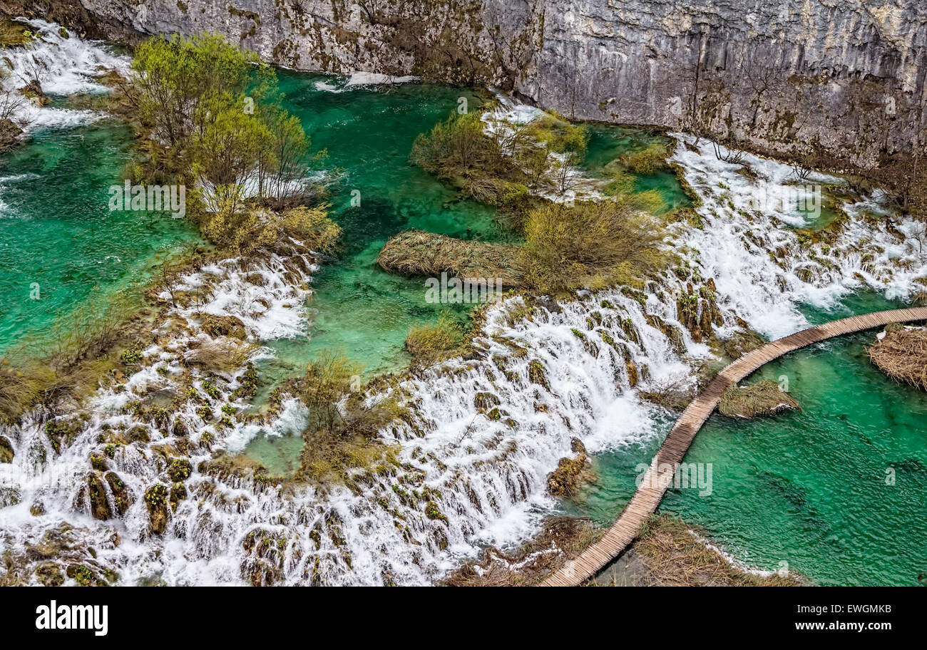 Plitvice lakes national park Stock Photo