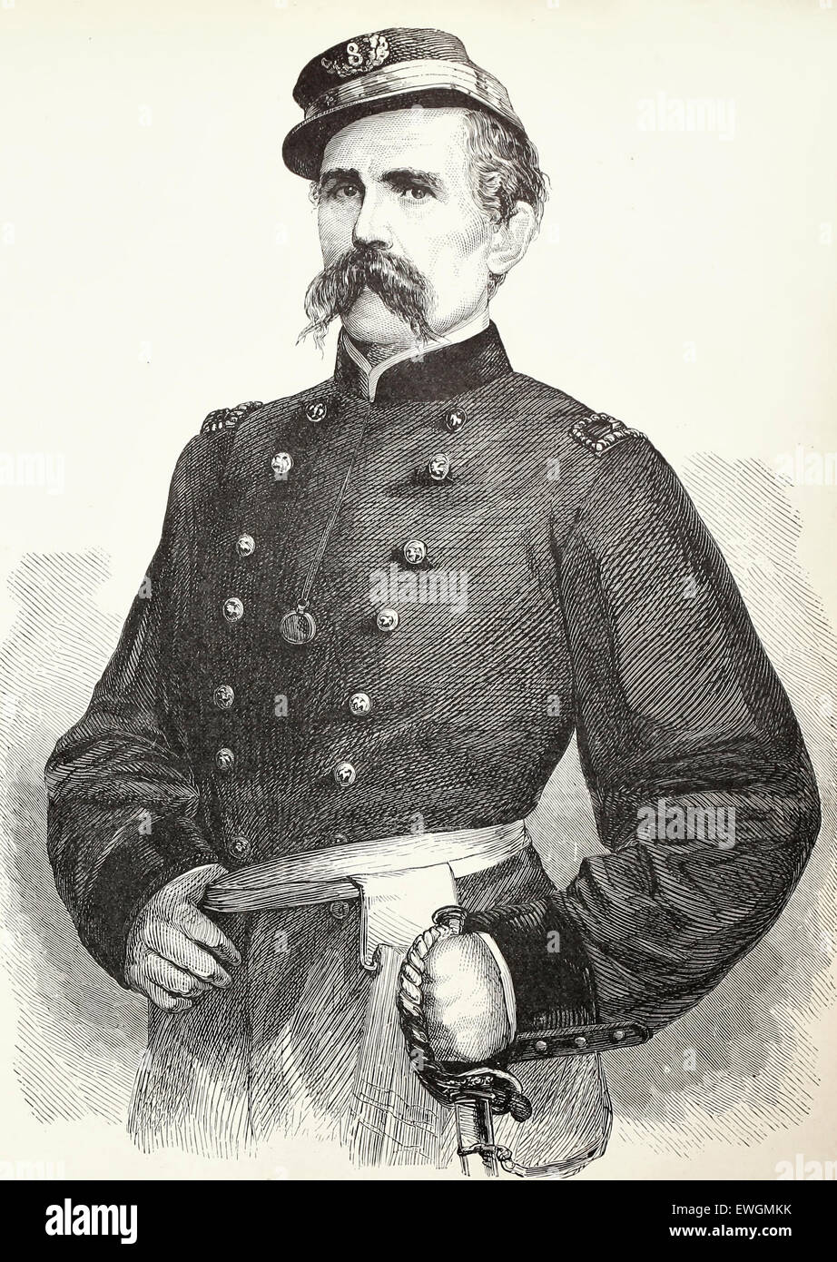 General Louis Blenker - German Born American General, USA Civil War Stock Photo