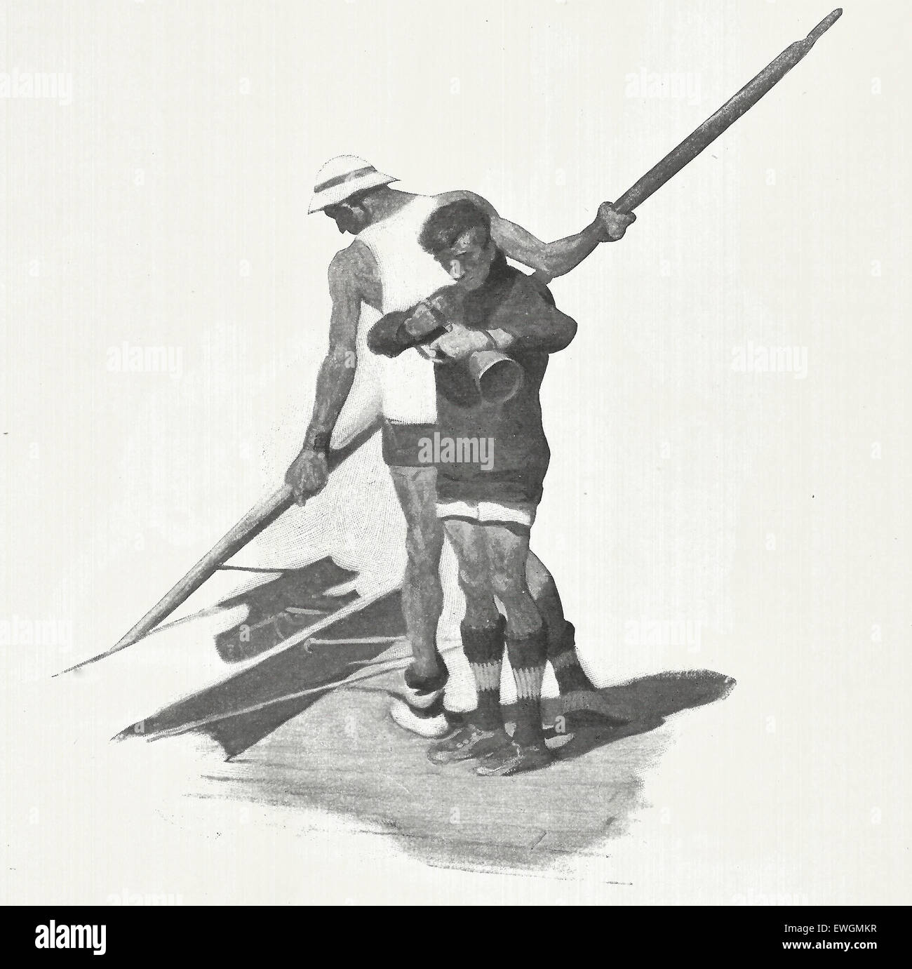 Coxswain College Rowing Team Circa 1916 Stock Photo Alamy