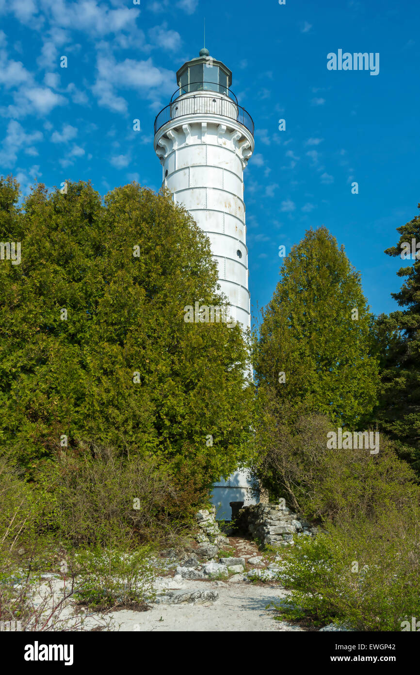 Wisconsin, Door County, Baileys Harbor, Cana Island Lighthouse