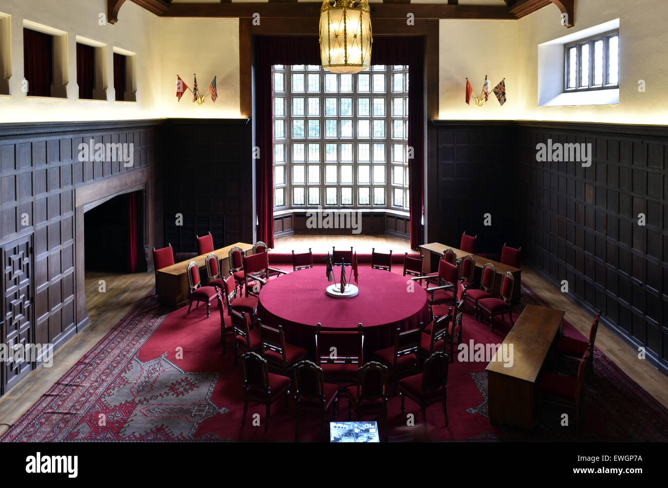 Potsdam, Germany. 25th June, 2015. The negotiation room of the Potsdam Conference at Cecilienhof