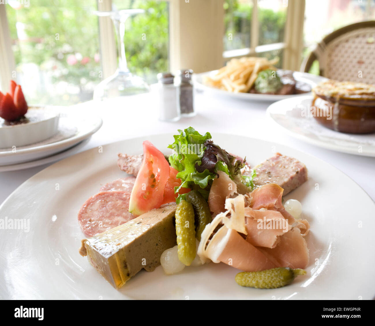 Plateau de Charcuterie Stock Photo