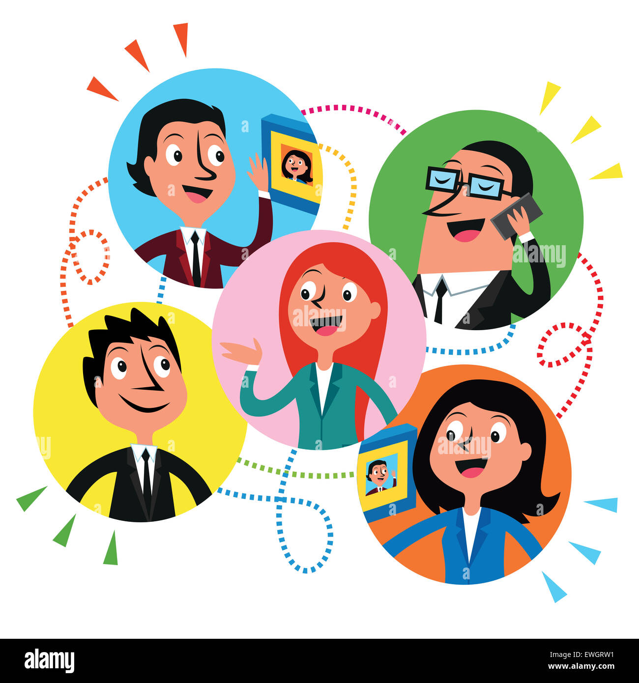 Business communication and networking Stock Photo Alamy