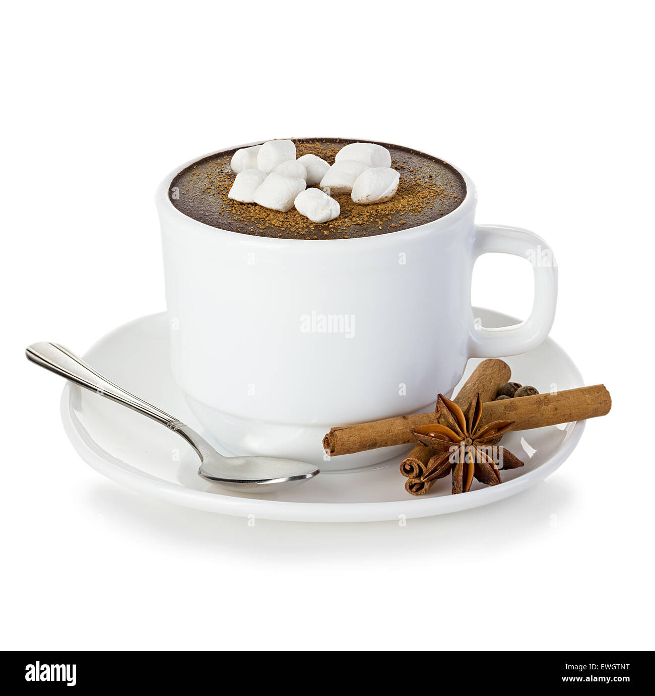 Hot chocolate isolated Stock Photo Alamy