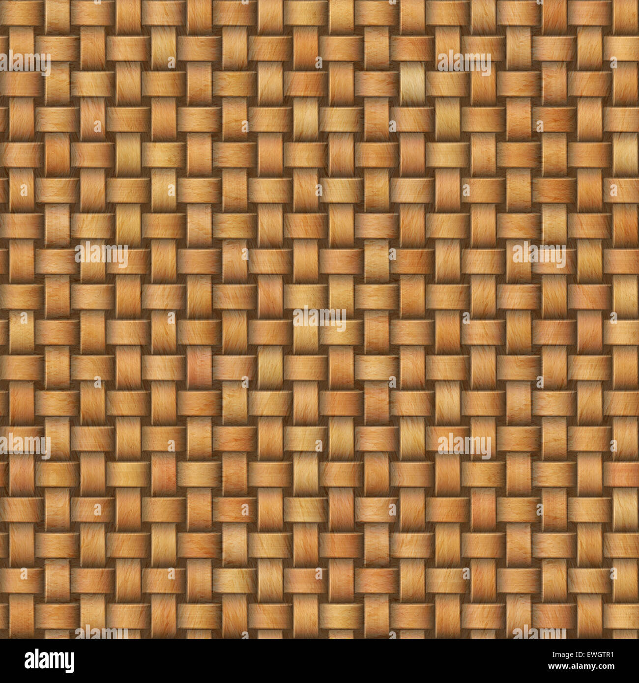 Seamless generated wicker or woven texture. Stock Photo