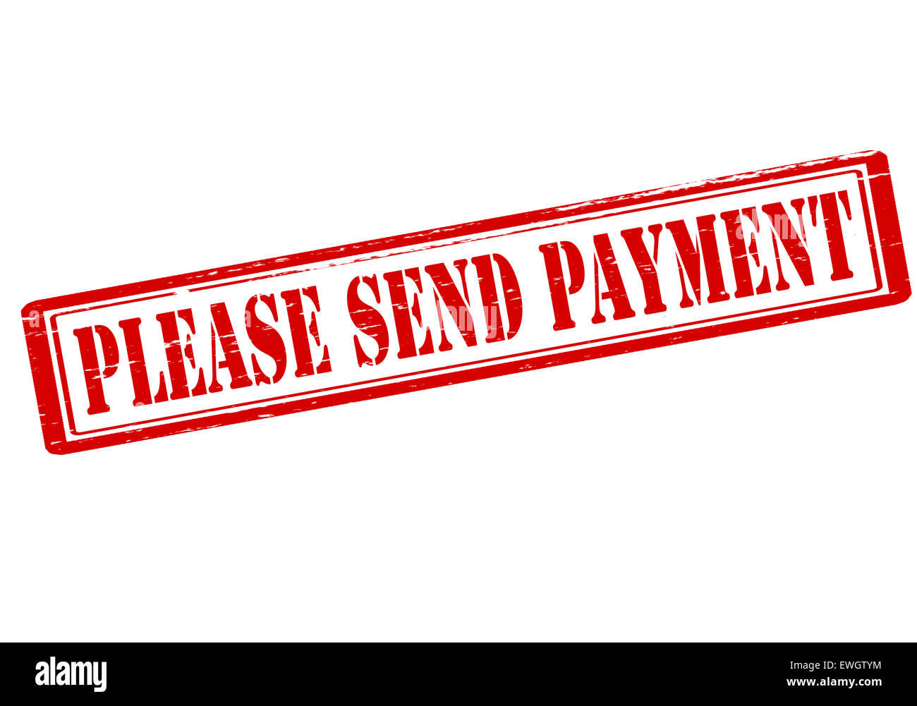 Rubber stamp with text please send payment inside, illustration Stock Photo - Alamy