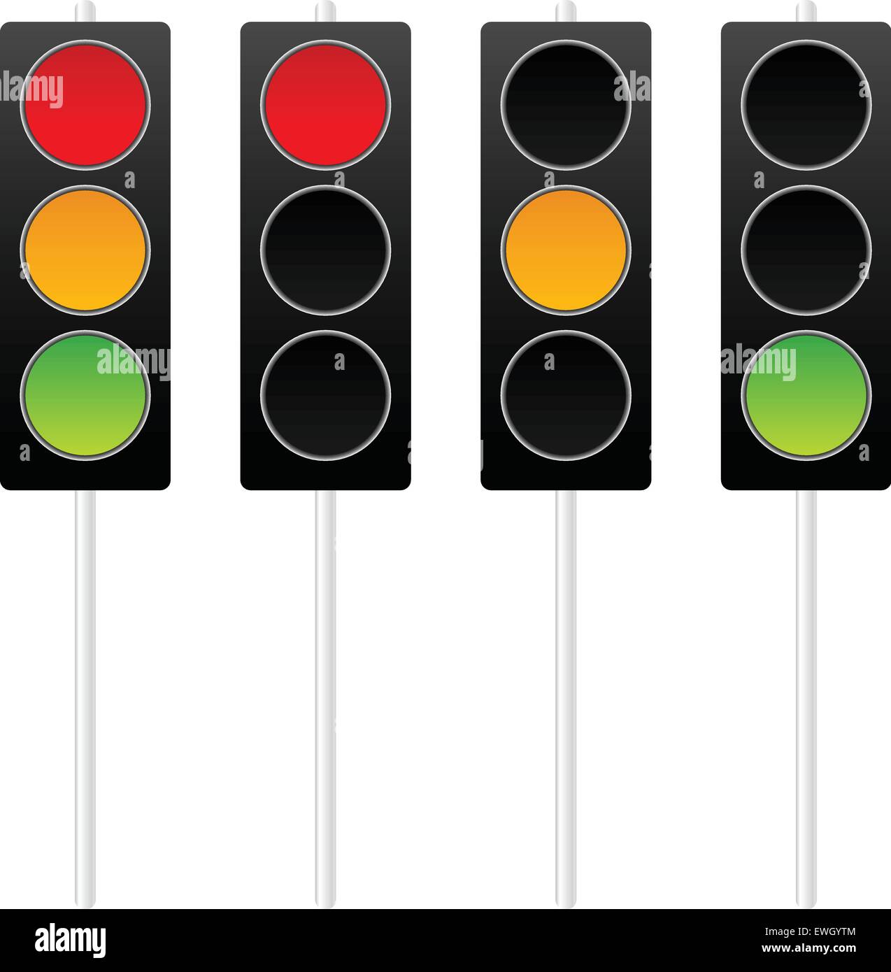 Trafficlamp Stock Vector Images Alamy