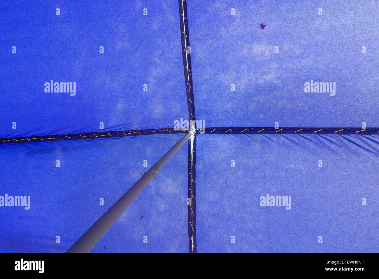 Background with blue frame to remove the sun Stock Photo