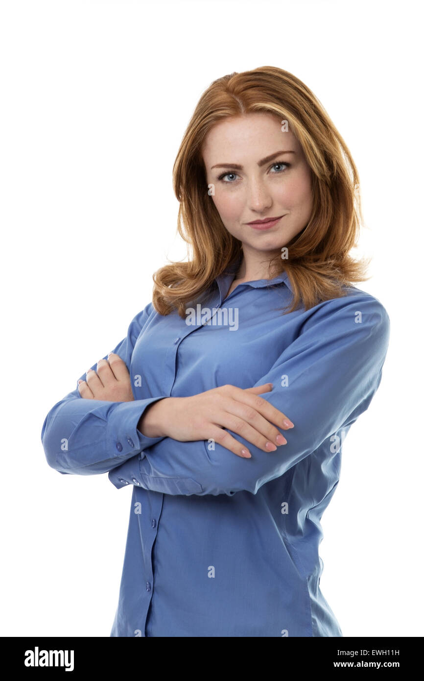 standing business woman shot in the studio Stock Photo - Alamy
