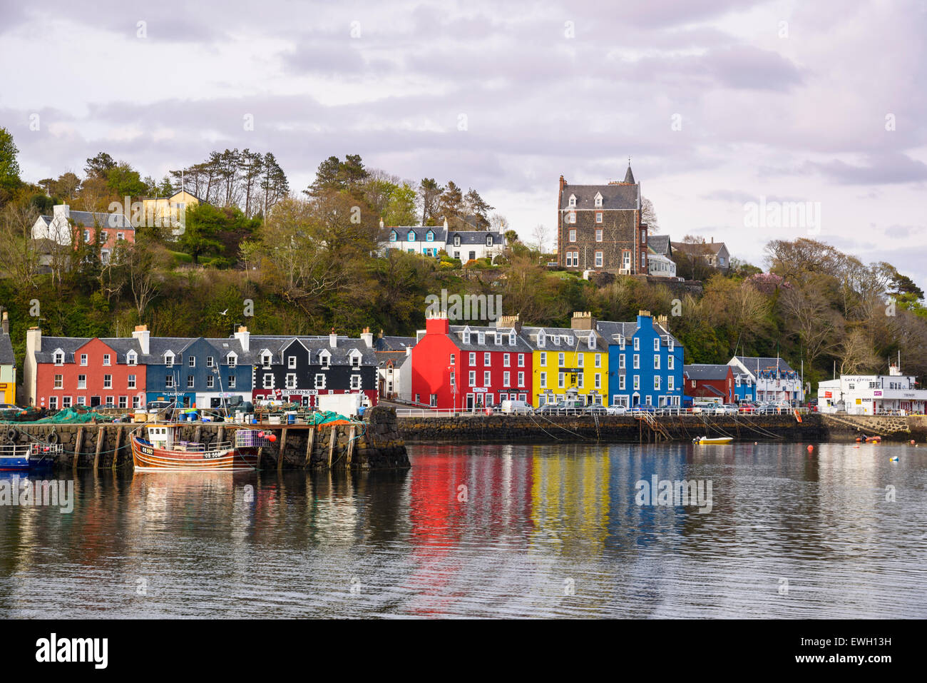 Tobermory harbour, Isle of Mull, Hebrides, Argyll and Bute, Scotland Stock Photo