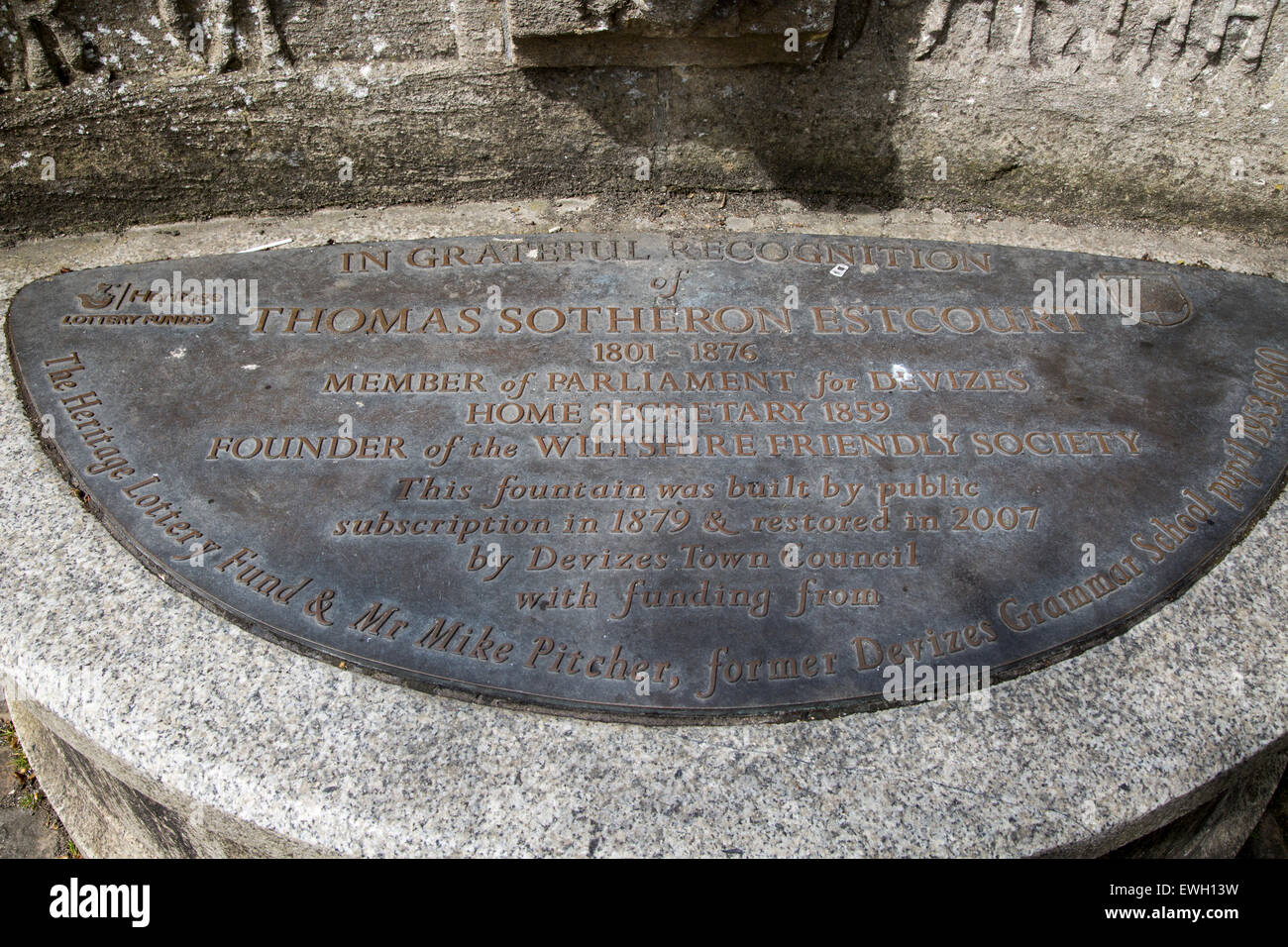 Thomas Sotheron Estcourt statue information, Devizes, Wiltshire