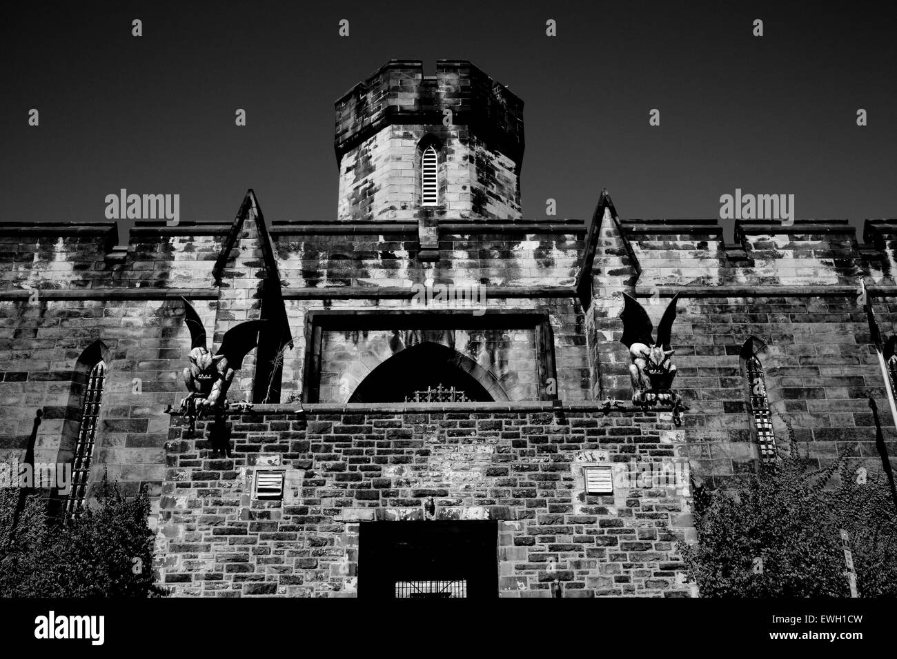 Front entrance to Eastern State Penitentiary, Philadelphia Pennsylvania Stock Photo
