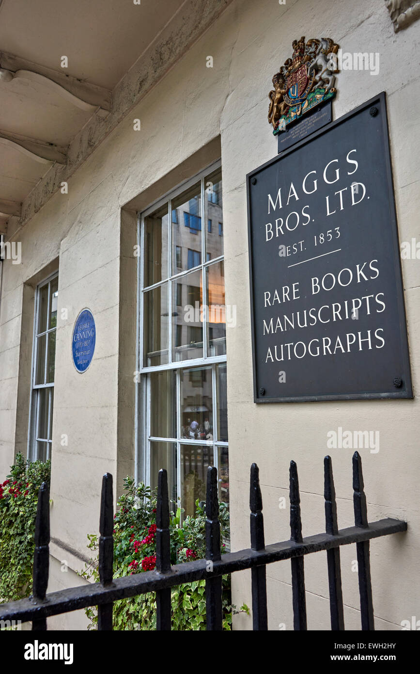 50 Berkeley Square London. The fourstorey brick town house was