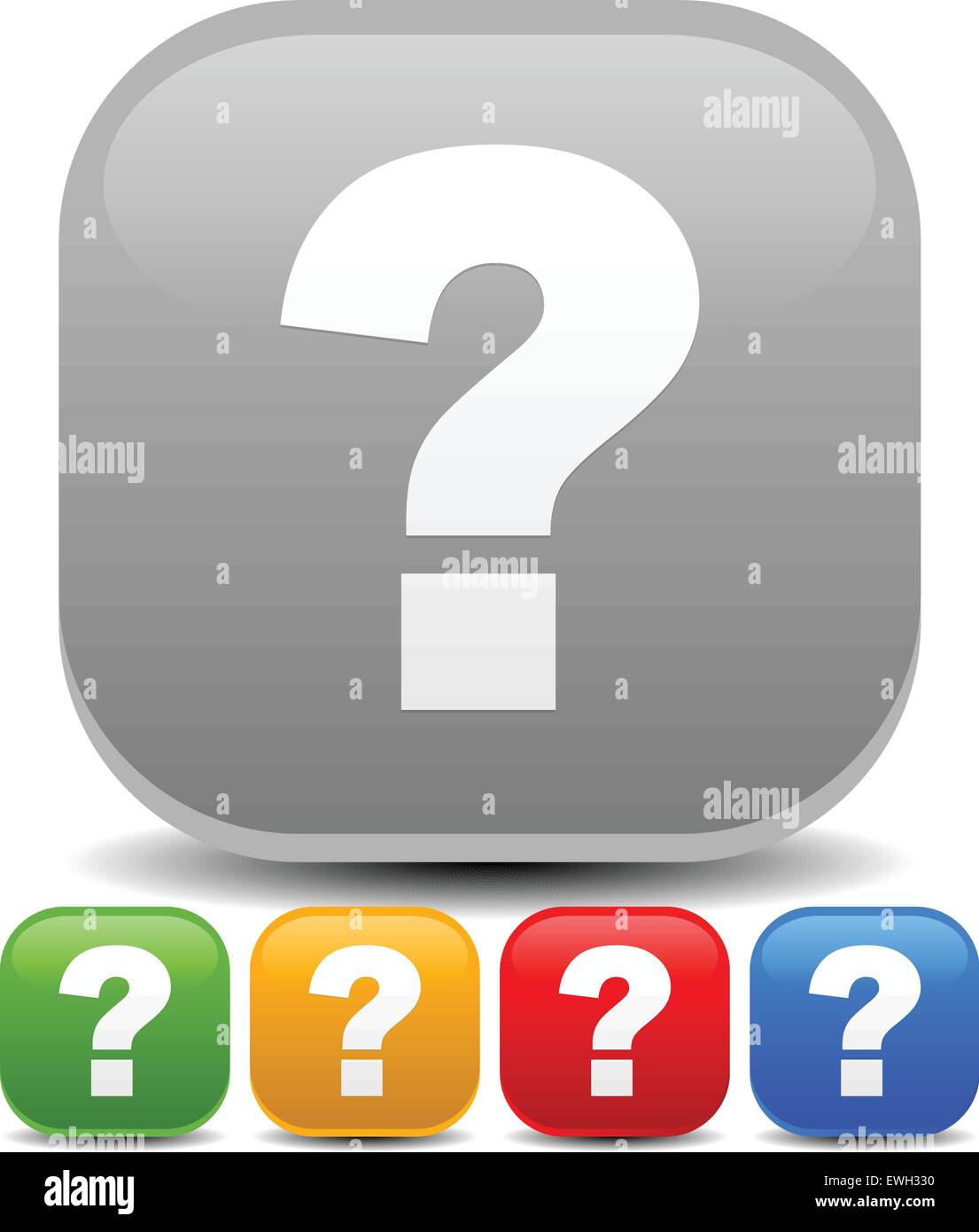 Vector illustration of question mark icons for riddle, puzzle, support ...