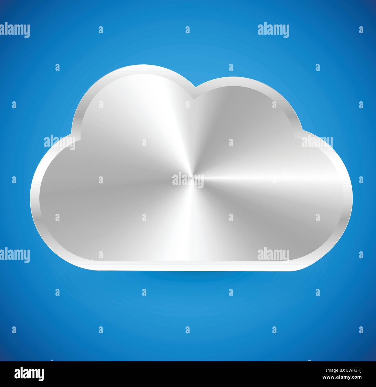 Metallic cloud icon Stock Vector Image & Art - Alamy