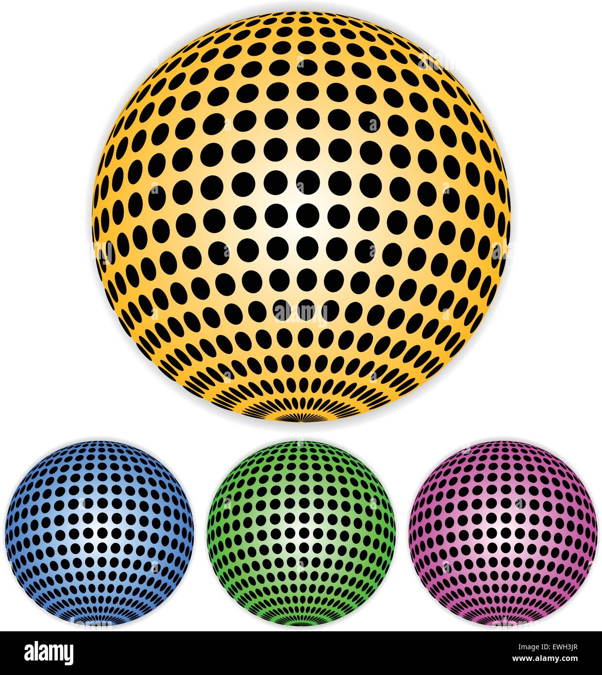 Spheres with dotted coating Stock Vector Image & Art - Alamy
