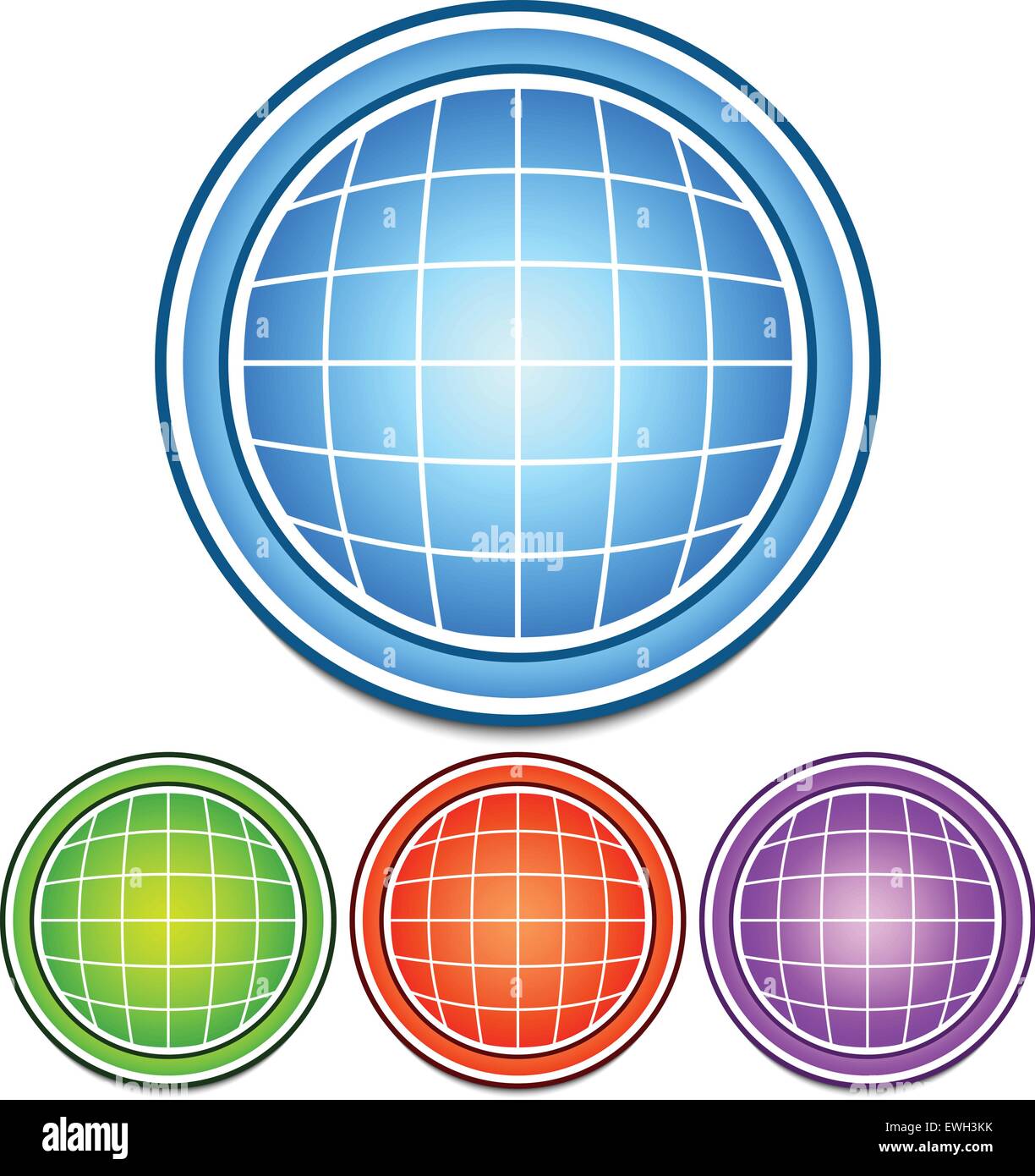 Globe equator line illustration Stock Vector Images - Alamy