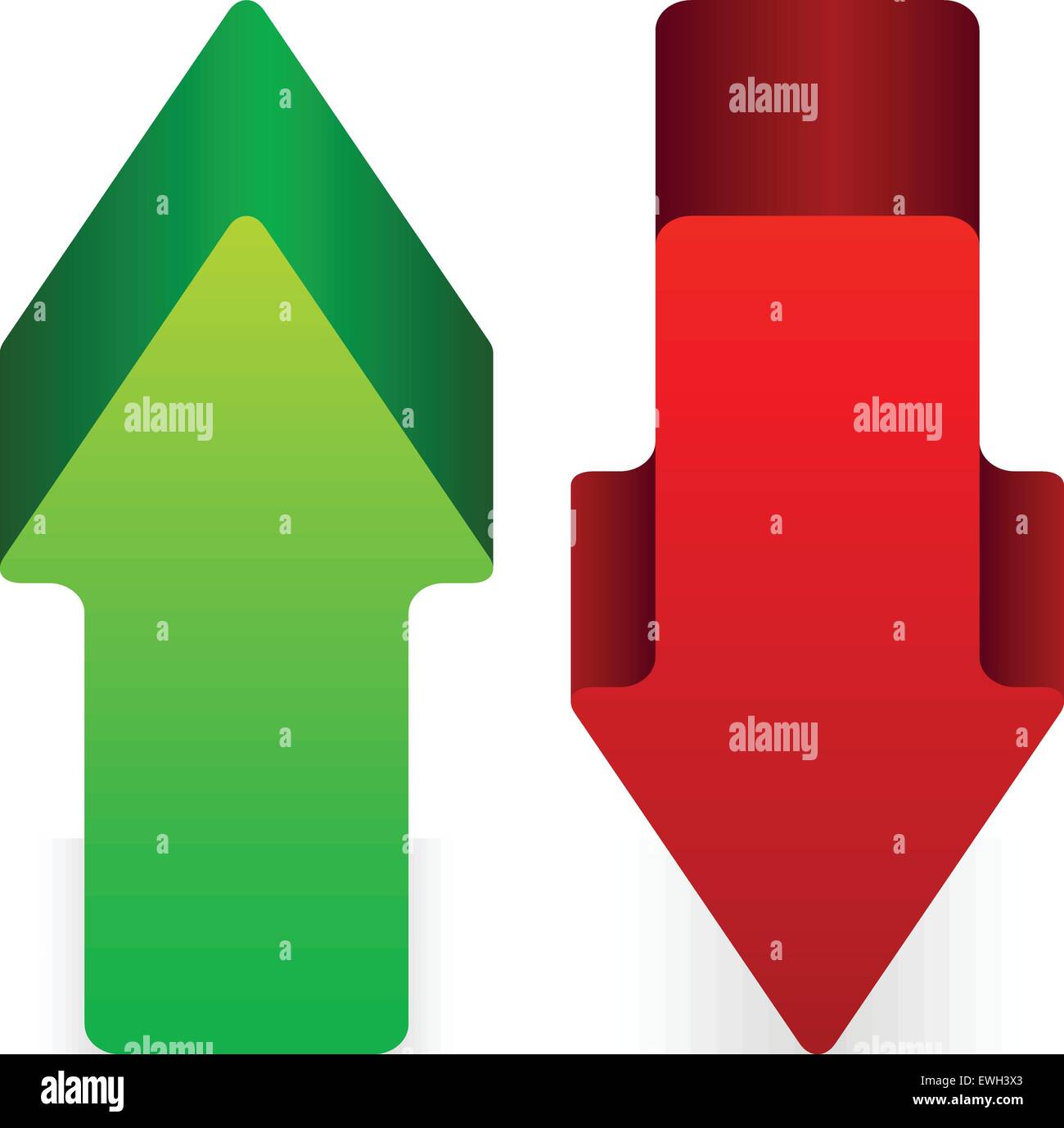 Upside down arrow Stock Vector Images - Alamy