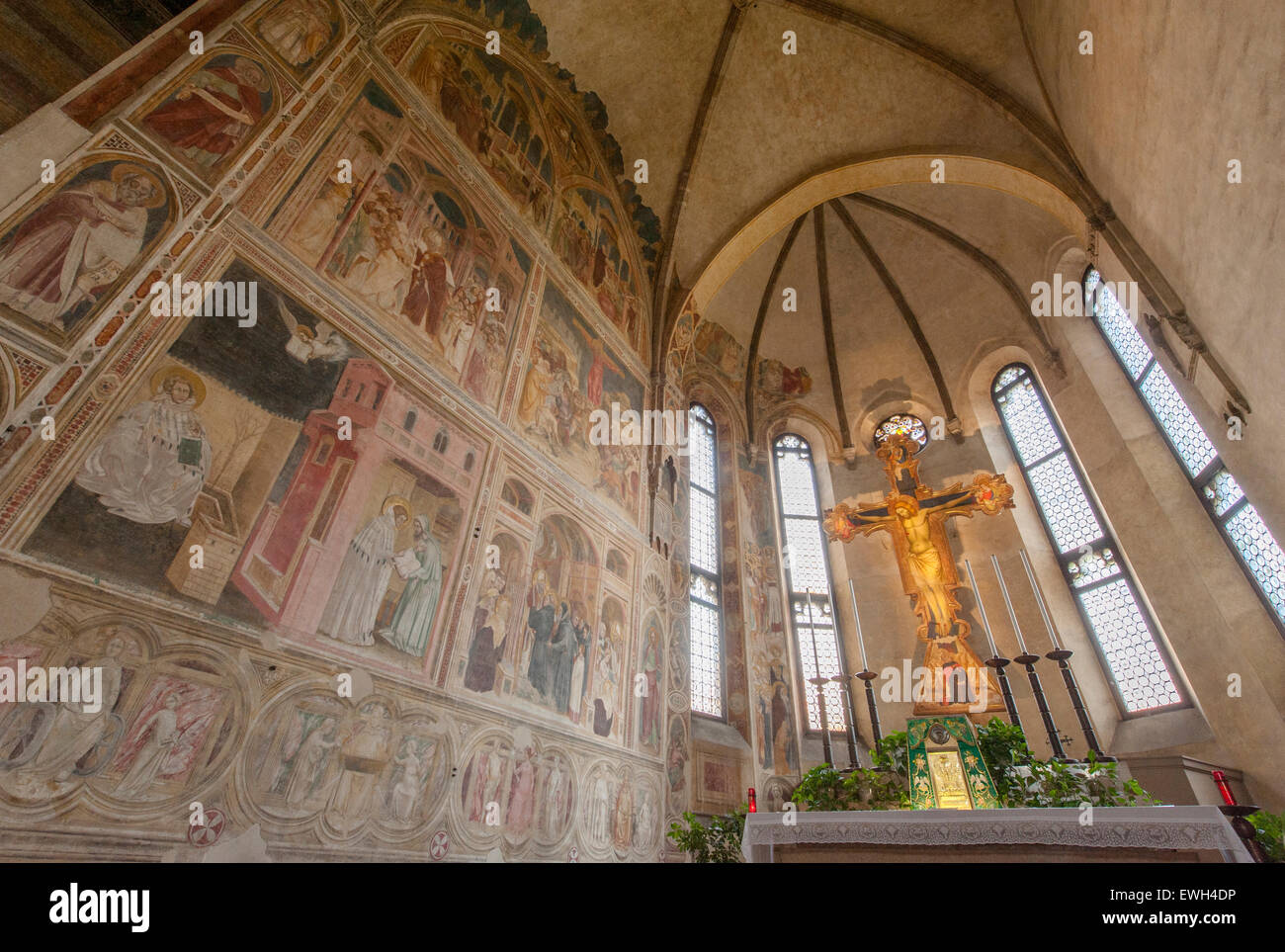Interior of the Eremitani Church, Padua, Veneto, Italy Stock Photo
