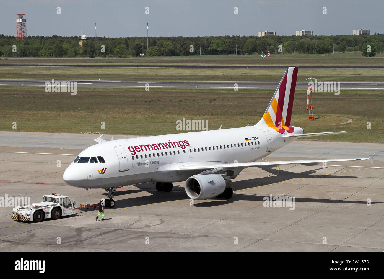 Berlin, Germany, Airbus A319 the airline German Wings Stock Photo