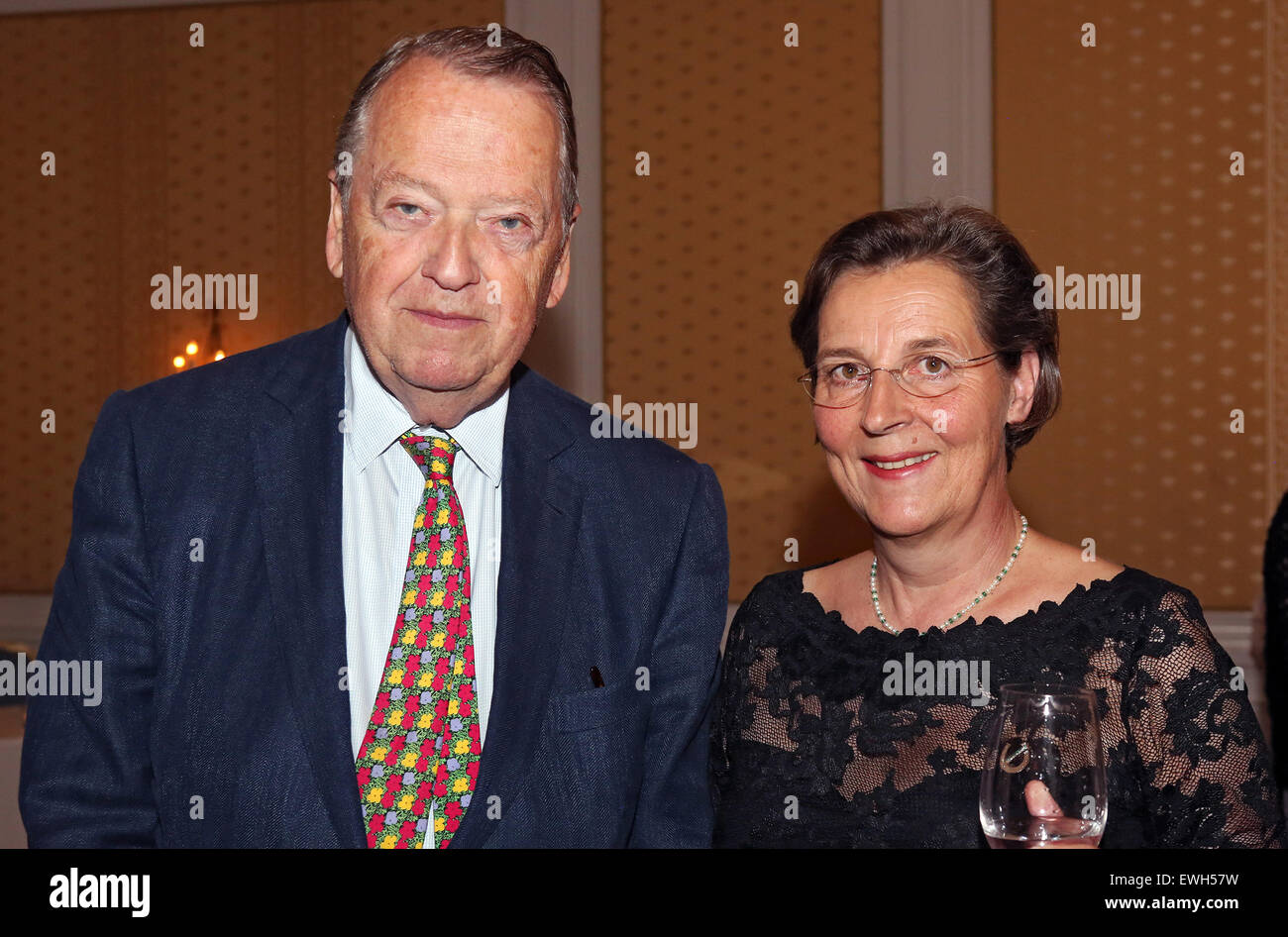 Hamburg, Germany, Dr. Arend Oetker, entrepreneur and Dr. Ingeborg von Schubert, advisory board member of the Gundlach Group Stock Photo