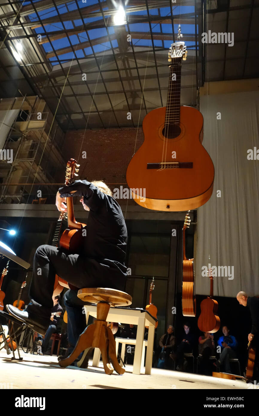 Berlin, Germany, a concert guitarist Stock Photo