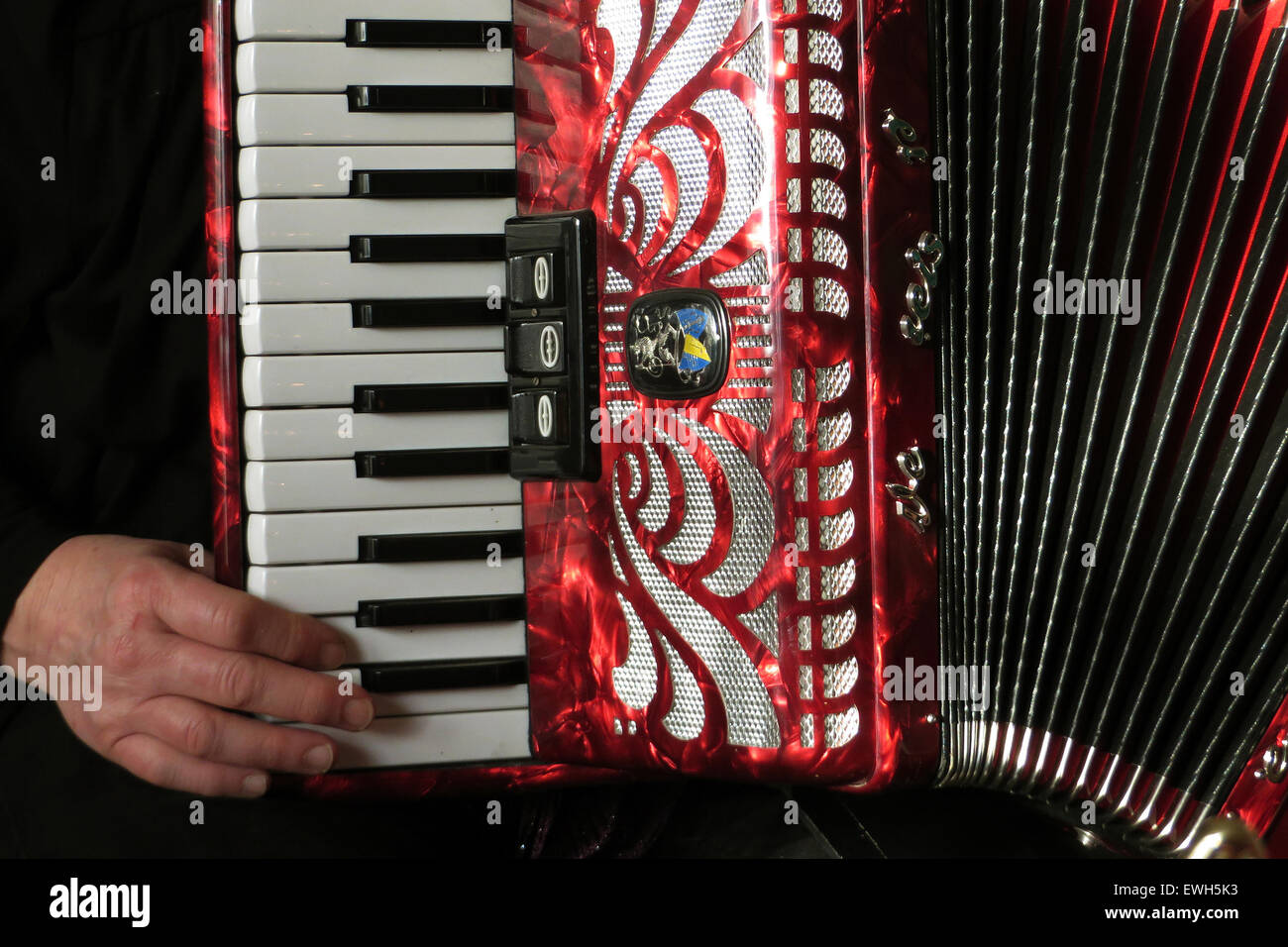 Play Neuenhagen, Germany, Symbolfoto Accordion Stock Photo