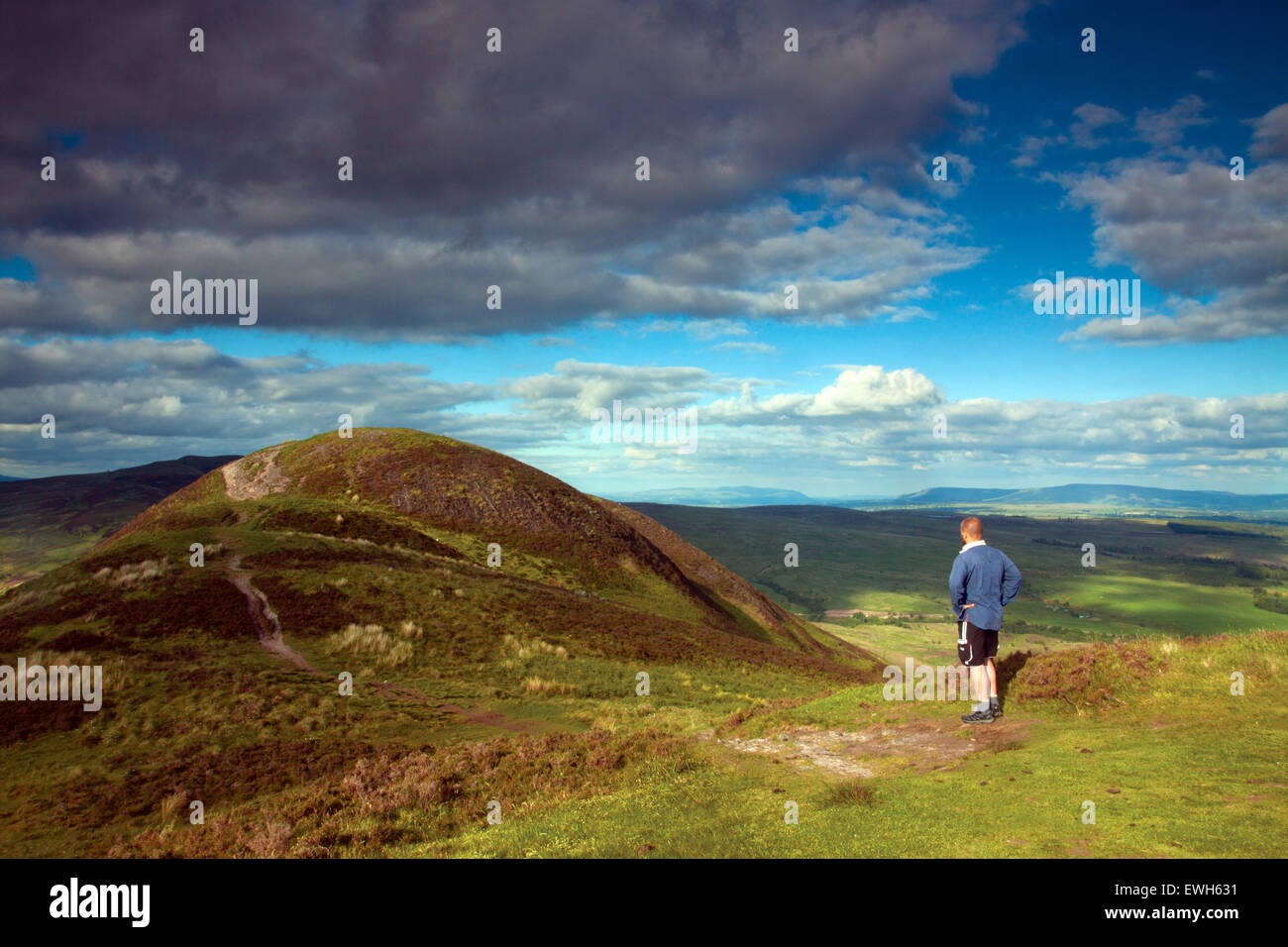 The summit of Conic Hill, Loch Lomond and the Trossachs National Park Stock Photo