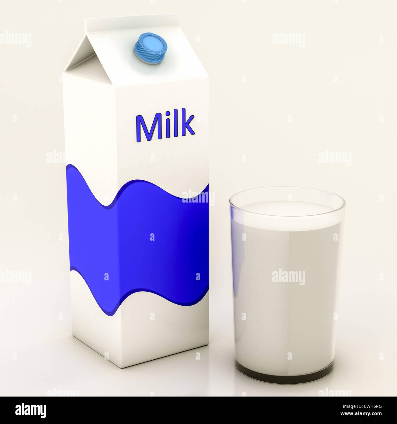 Milk carton bottle Banque d'images détourées - Alamy