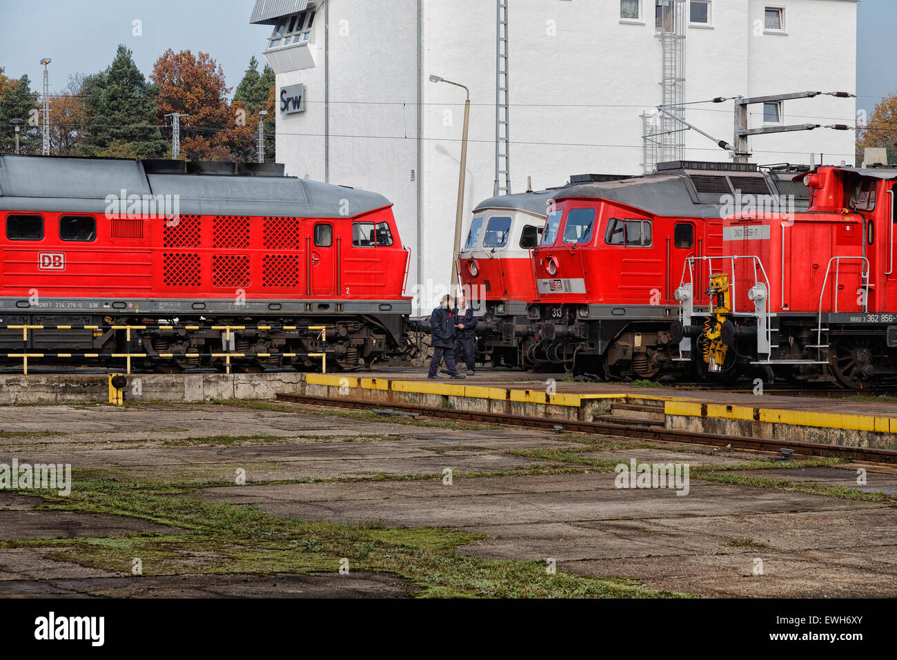 Neuseddin, Germany, diesel before DB work Seddin Stock Photo