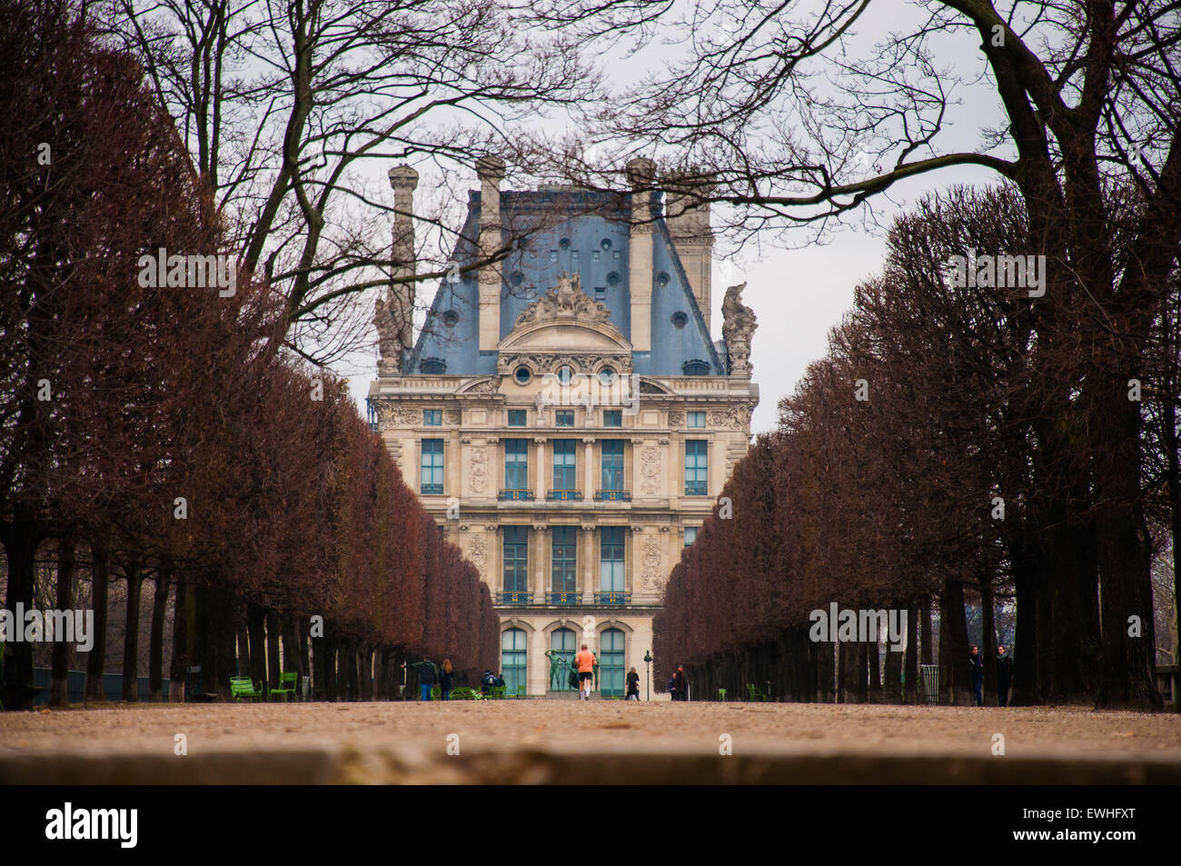 the Louvre Museum Stock Photo