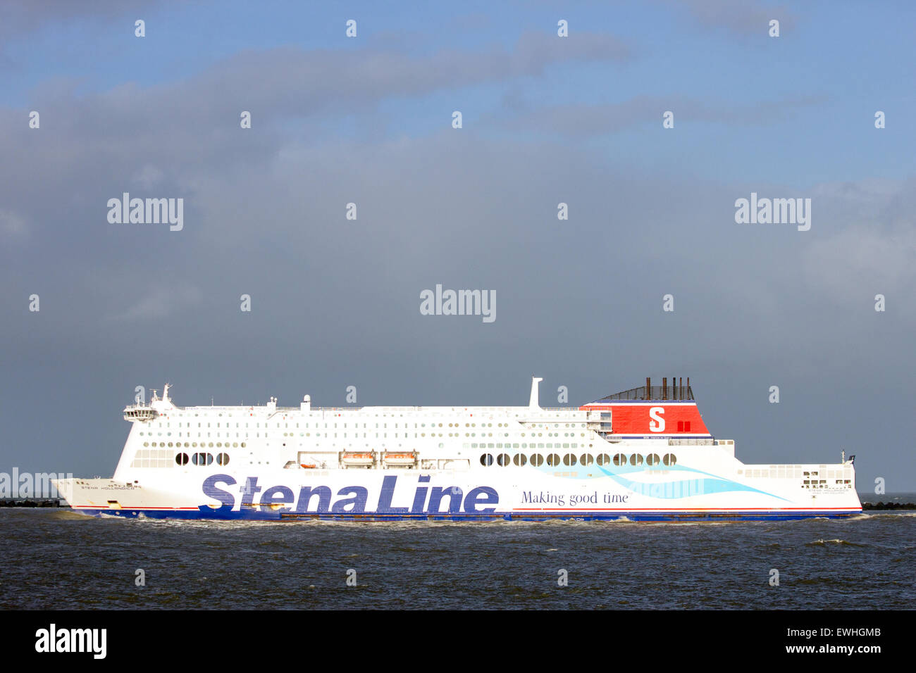 Stena Hollandica leaves Hoek van Holland