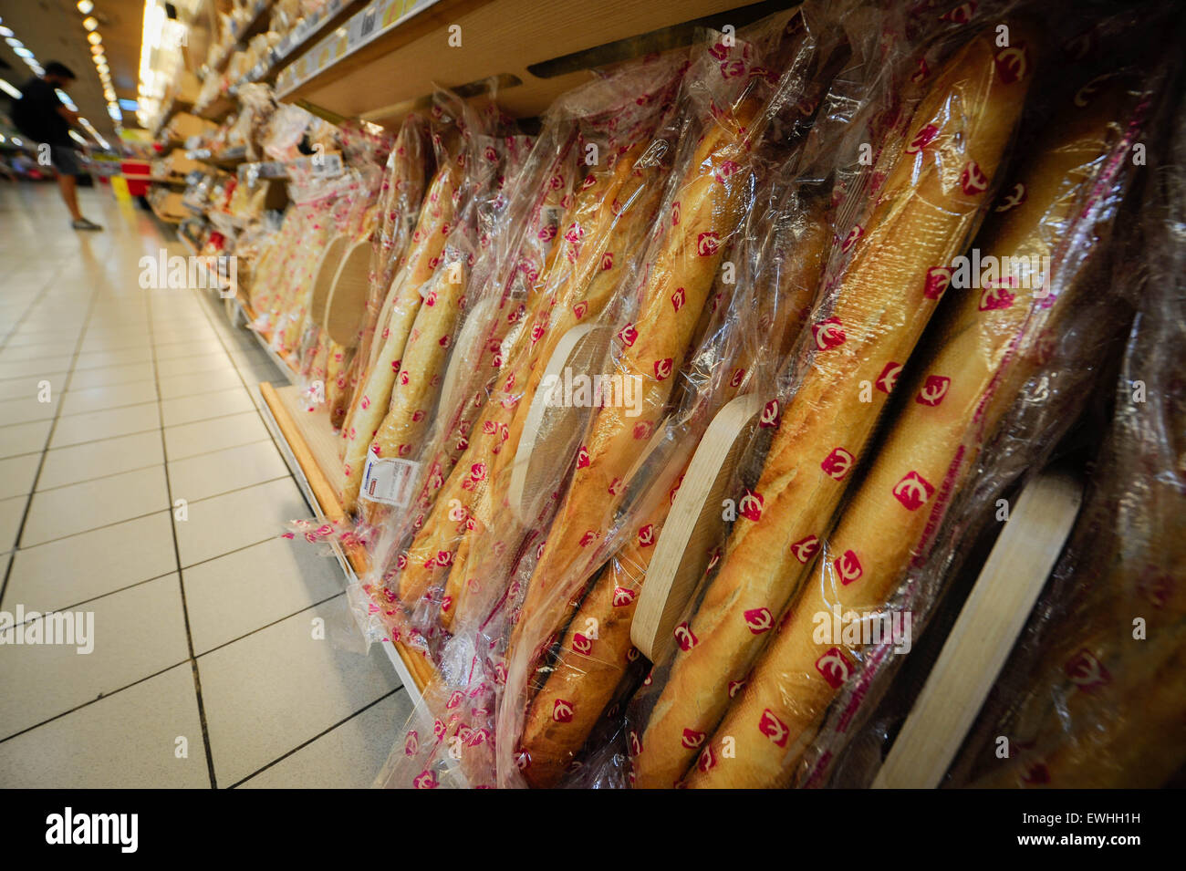 Bread in Eroski. Spain Málaga Stock Photo