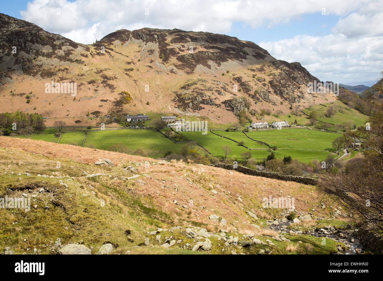 Landscape view Glenridding, Lake District, Cumbria, England, UK Stock Photo