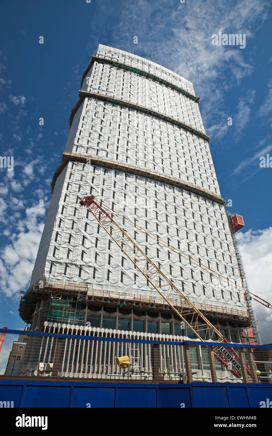 Centre point, London, under redevelopment into luxury flats Stock Photo
