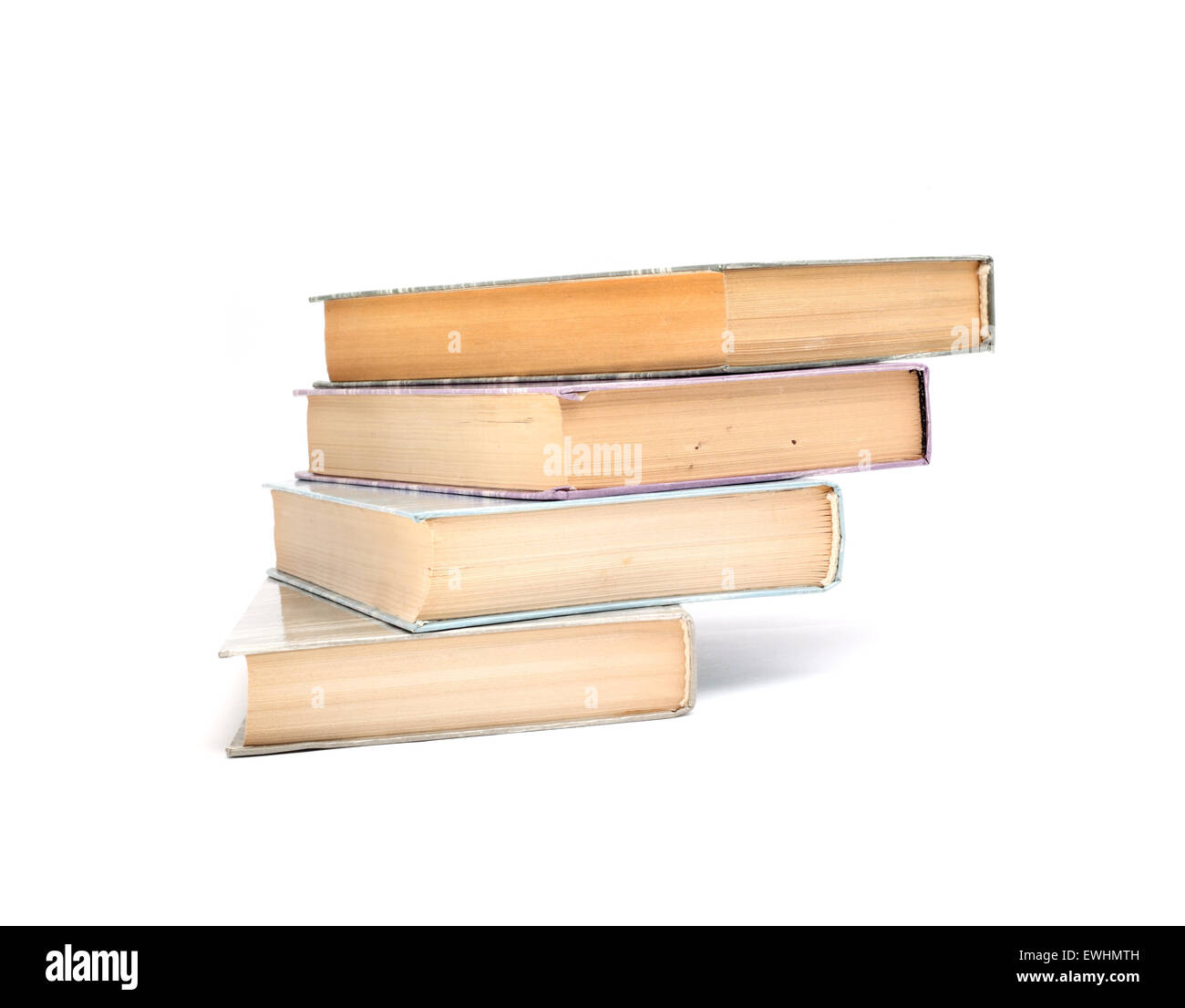 four books on a white background Stock Photo - Alamy